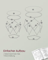 Couchtisch Set modern abnehmbar schneeweiss