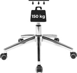 Bürostuhl höhenverstellbar mit Netzrückenlehne schwarz