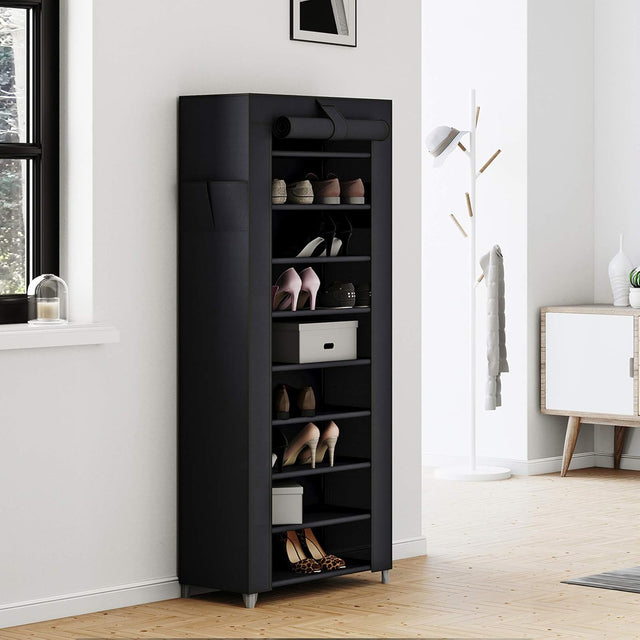 Schuhregal mit 10 Ebenen Schwarz von Songmics