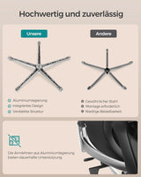 Bürostuhl Ergonomisch Verstellbar Belastbar Tintenschwarz