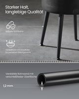 Sitzhocker mit Stauraum, tintenschwarz von Songmics