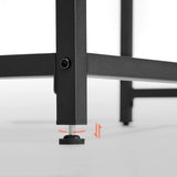 Computertisch Bürotisch Vintagebraun Tintenschwarz 80x50x76cm von Songmics