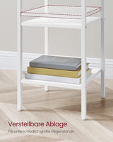 Nachttisch Hoch Modern mit Schublade Weiss