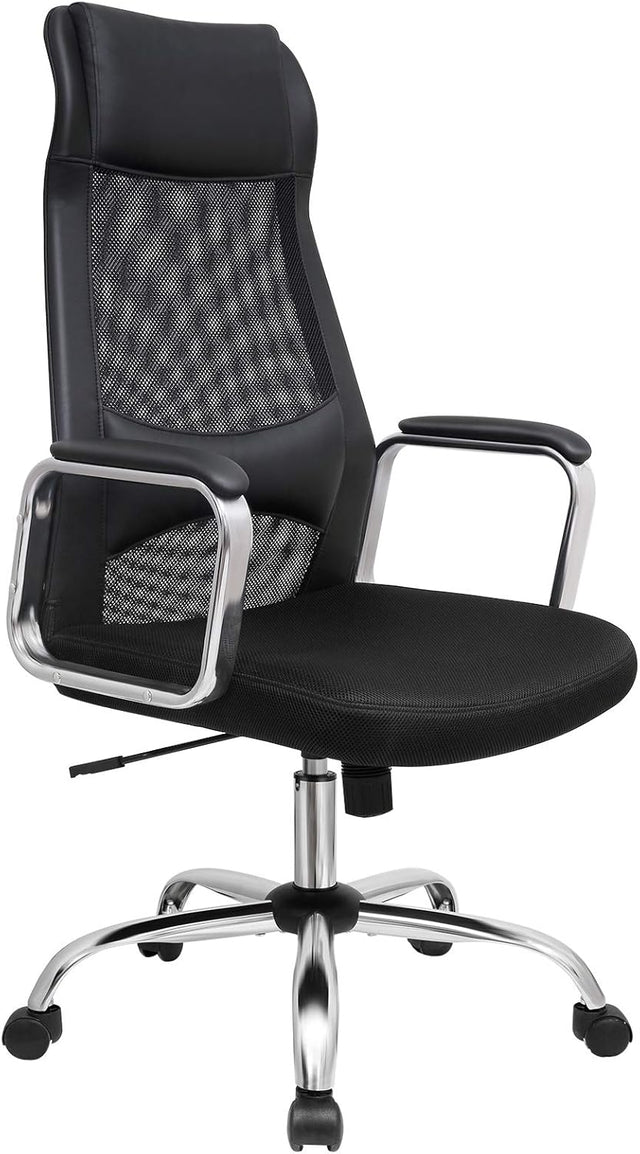 Bürostuhl Ergonomisch Höhenverstellbar Atmungsaktiv Schwarz