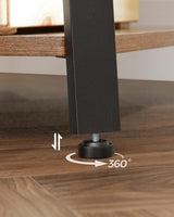 Garderobenständer mit Ablagen Vintagebraun-Schwarz