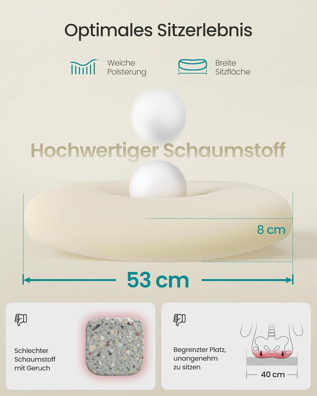 Bürostuhl ergonomisch mit Kopfstütze tintenschwarz