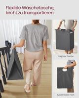 Wäschekorb mit Ablagefläche, Schiefergrau Anthrazitgrau von guteszeug.ch