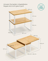 Gewürzregal Küchen-Organizer Set wolkenweiss