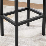 Barhocker Set Vintagebraun-Schwarz 2er Pack