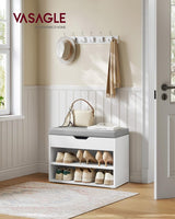 Schuhbank mit Kissen, wolkenweiss von Songmics