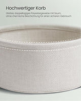 Beistelltisch mit Stauraum lorbeergrün-cremeweiss