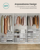 Schuhregal mit 6 Fächern wolkenweiss