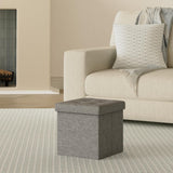 Sitzhocker mit Stauraum dunkelgrau von Songmics