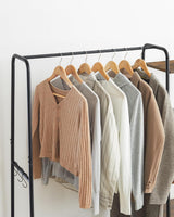 Garderobenständer mit Schuhablage vintagebraun-schwarz