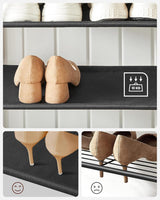 Garderobenständer mit Schuhbank Vintagebraun-Schwarz