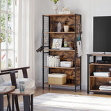 Bücherregal mit 4 Ebenen vintagebraun