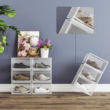 Schuhboxen Stapelbare Organizer Kunststoff Transparent