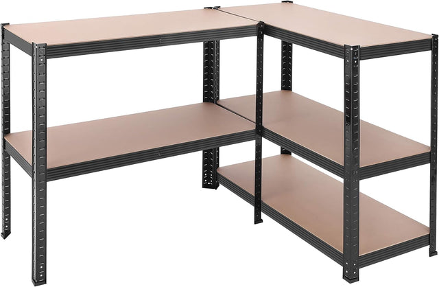 Schwerlastregal mit Stahlgestell Schwarz von Songmics