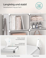 Schuhregal mit 6 Fächern wolkenweiss von Songmics
