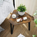 Beistelltisch Set Industrie-Design vintagebraun-schwarz