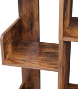 Bücherregal Baumform mit 13 Fächern Vintagebraun