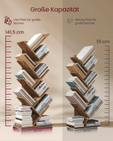Bücherregal Baumform 9 Ebenen Vintagebraun