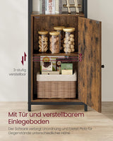 Bücherregal mit Türen, vintagebraun-tintenschwarz