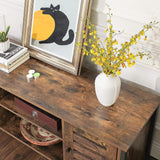 TV Schrank Industrie Design Vintagebraun Schwarz