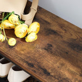 Garderobenständer mit Schuhregal und Bank Braun