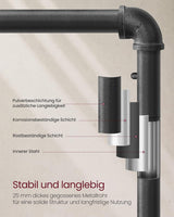 Kleiderständer Rollen Industrie Design Vintagebraun Schwarz von Songmics