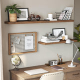 Wandregal schwebend rustikales Braun 20x40cm von Songmics