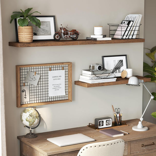 Wandregal rustikal braun 20x60 cm