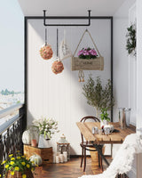 Kleiderstangen Wandmontage platzsparend Industrie-Design schwarz von Songmics