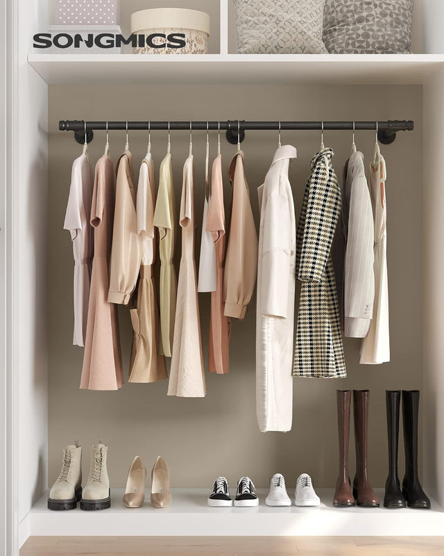 Kleiderstange Wandmontage Industrie-Design Schwarz