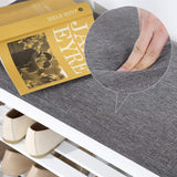 Schuhbank Bambus Regal 2 Ebenen Weiss von Songmics