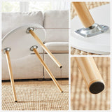 Beistelltisch-Set skandinavisch Kiefernholz Weiss