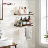 Gewürzregal Wandboard Set vintagebraun-schwarz