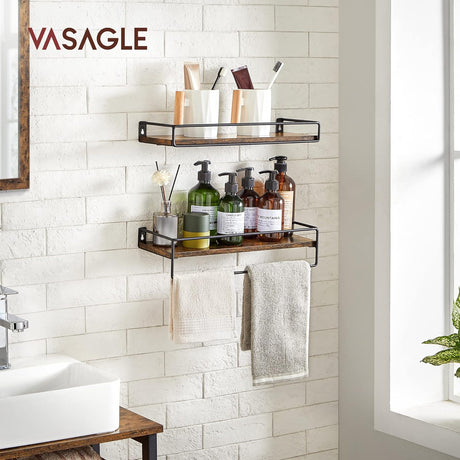 Gewürzregal Wandboard Set vintagebraun-schwarz