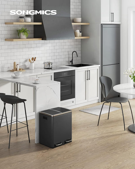 Mülleimer Küche Mülltrennsystem Softclose Tintenschwarz