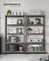 Schwerlastregal mit Stahlgestell Grau von Songmics