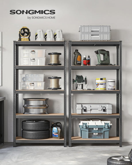 Schwerlastregal mit Stahlgestell Grau von Songmics