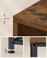 Garderobenleiste Schuhbank Set Rustikales Braun