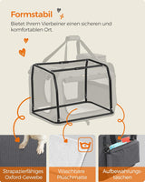 Hundebox faltbar Metallrahmen grau 7-11 kg