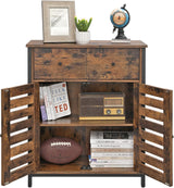 Bodenschrank mit Schublade rustikales Braun