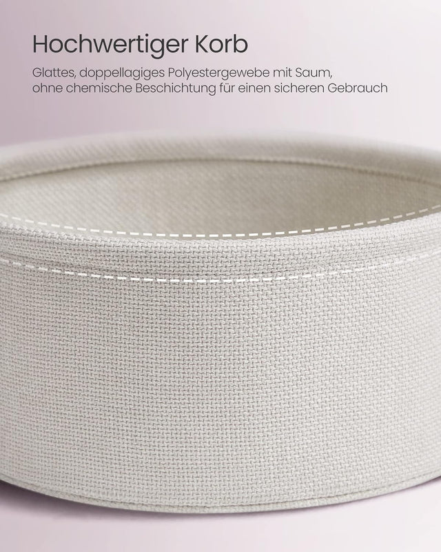 Beistelltisch rund mit Stauraum pastellrosa