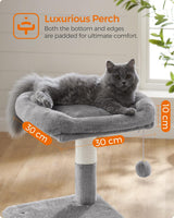 Kratzbaum 110 cm Katzenbaum Hellgrau