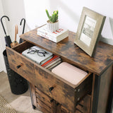 Bodenschrank mit Schublade rustikales Braun