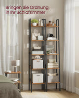 Bücherregal Leiterregal Industrie-Design Vintagebraun