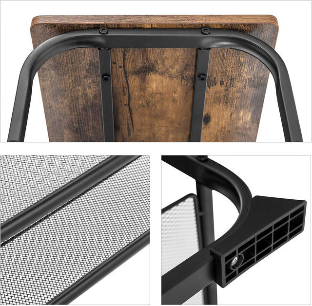 Schuhbank Holzoptik Vintage Braun von Songmics