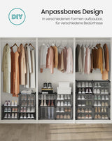 Schuhregal mit 6 Fächern tintenschwarz von Songmics